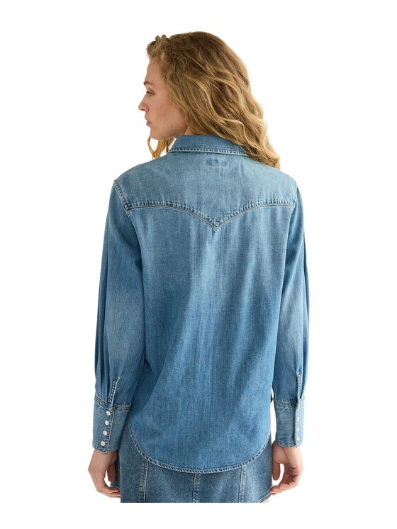 Wrangler Wrangler Koszula jeansowa 112386777 Niebieski Regular Fit