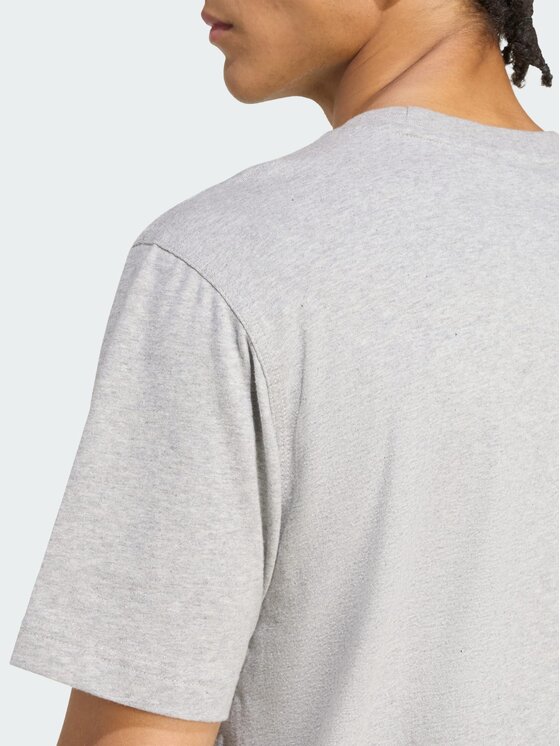 adidas adidas T-Shirt Trefoil Essentials Tee Szary Regular Fit