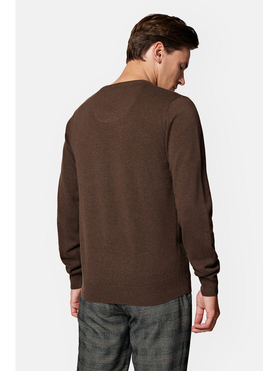 Lancerto Lancerto Sweter Lenny SW073223000032 Brązowy Regular Fit