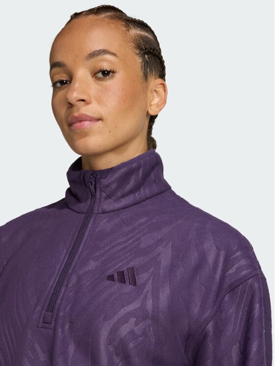 adidas adidas Bluza AOP Fioletowy Loose Fit