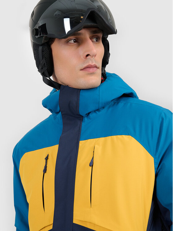 4F 4F Kurtka narciarska SKIWEAR Turkusowy Regular Fit