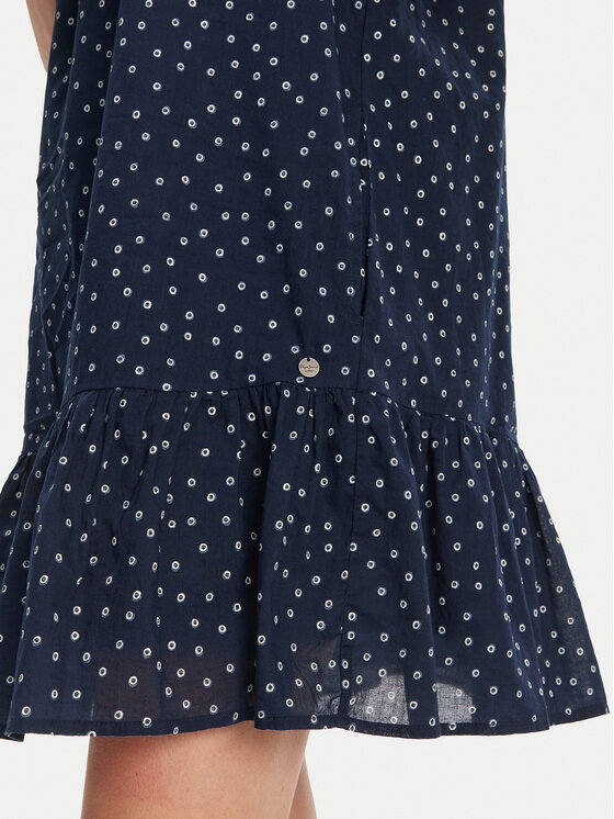 Pepe Jeans Pepe Jeans Vsakodnevna obleka Dafne PL953709 Mornarsko modra Regular Fit
