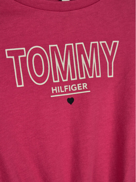 Tommy Hilfiger Tommy Hilfiger Vestito da giorno Jersey KG0KG05158 M Rosa Regular Fit
