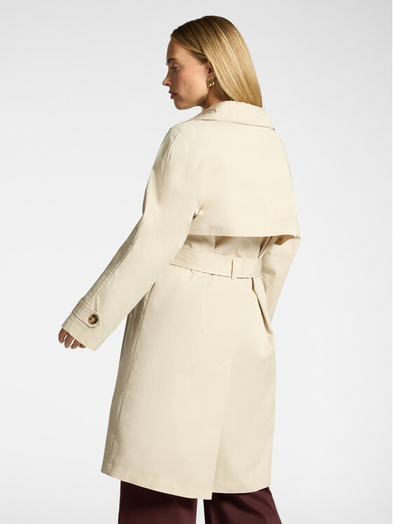 Elena Mirò Elena Mirò Płaszcz zimowy F244P000187N002 Kremowy Regular Fit