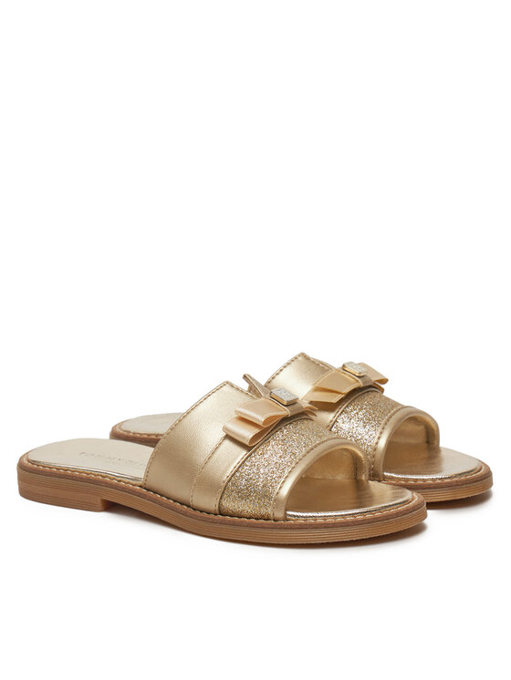 Tommy Hilfiger Tommy Hilfiger Klapki Sandal T4A2-33942-0572 M Złoty