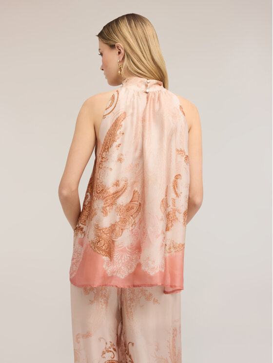 Motivi Motivi Top D124Q000646N0R6 Rosa Flared Fit
