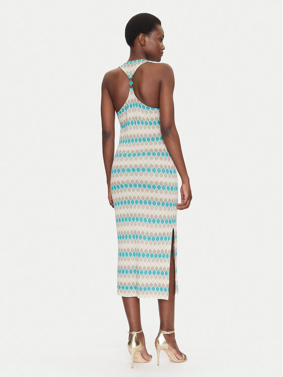 Fracomina Fracomina Pletena obleka FS25SD5006K414F8 Pisana Slim Fit