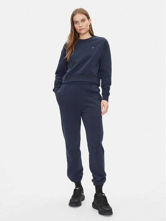 Save The Duck Save The Duck Majica dugih rukava DF1180W CLEE20 Tamnoplava Relaxed Fit