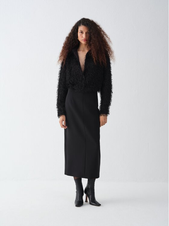 La Mania La Mania Bolerko NOCTURNE Czarny Basic Fit