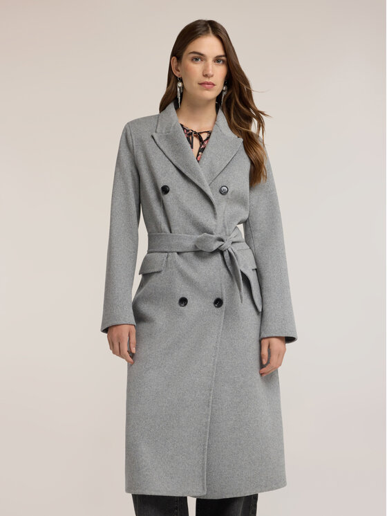 Motivi Motivi Płaszcz zimowy 0030Q100680N003 Szary Regular Fit