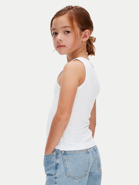 Calvin Klein Jeans Calvin Klein Jeans Felső LVCKSJB10G Fehér Slim Fit