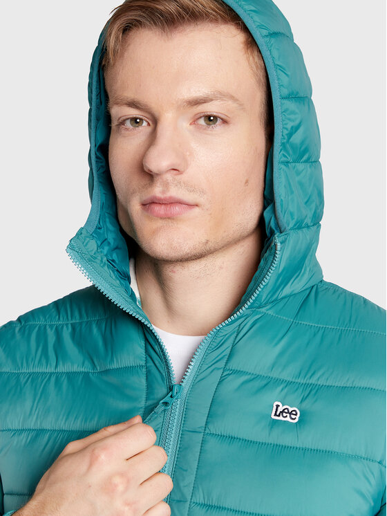 Lee Lee Kurtka przejściowa Light Puffer L87HSZDO 112321562 Zielony Regular Fit