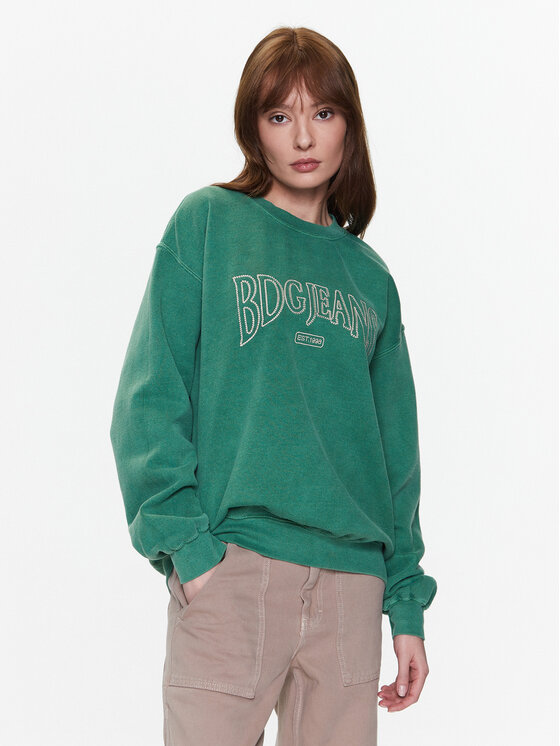Felpa BDG EMBROIDERED SWEAT 76470806 Verde