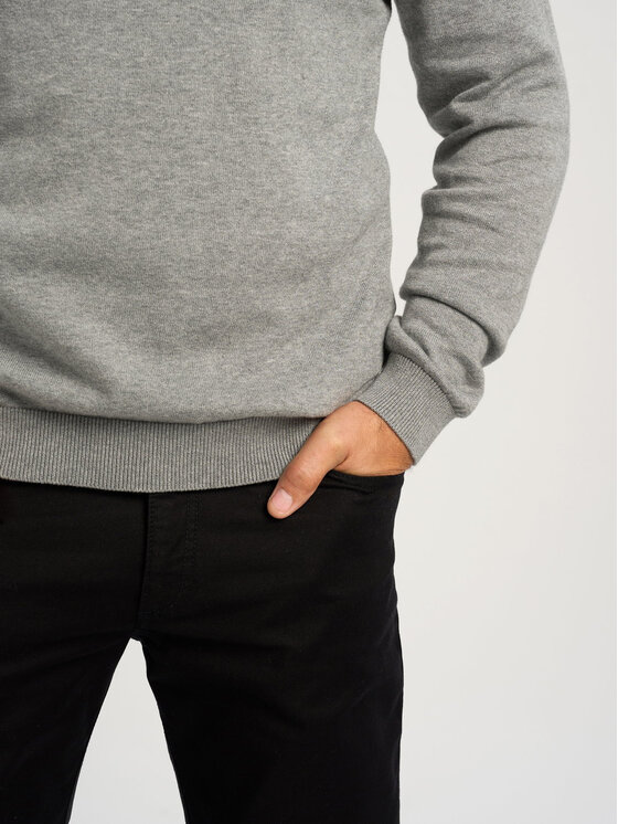 Willsoor Willsoor Sweter 71414 Szary Regular Fit