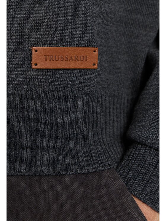 Trussardi Trussardi Cardigan M0058000007N013 Grigio Regular Fit