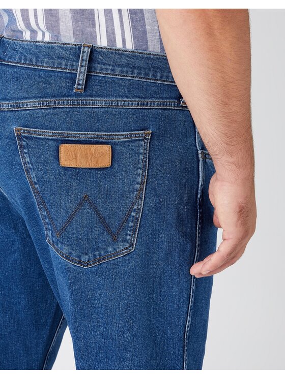 Wrangler Wrangler Jeansy GREENSBORO Niebieski Slim Leg