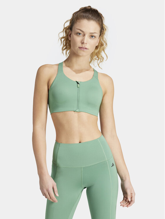 adidas Športová podprsenka TLRD Impact Luxe IT6655 Zelená