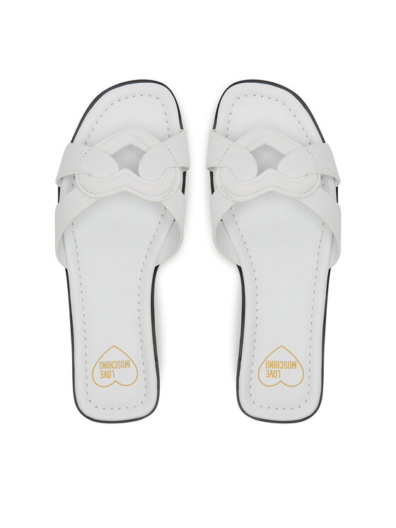 LOVE MOSCHINO LOVE MOSCHINO Şlapi JA28092G1MIA0100 Alb