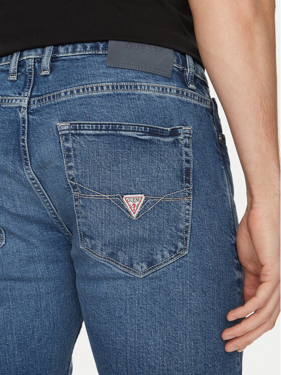 Guess Guess Traperice M5RAS2 D5KP2 Plava Slim Fit
