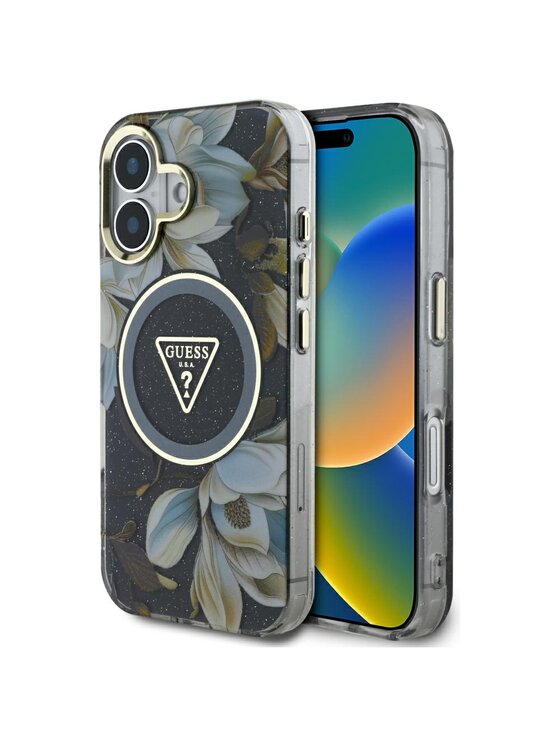 Guess Guess Etui na telefon Apple iPhone 16 Czarny