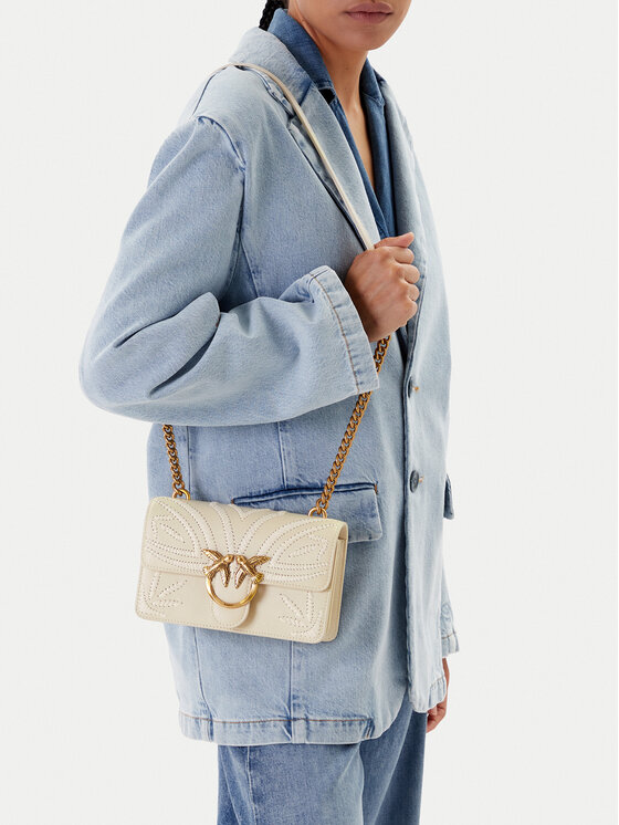 PINKO PINKO Torbica Love One Mini Cl PE 25 PLTT 100059 A2C3 Bijela