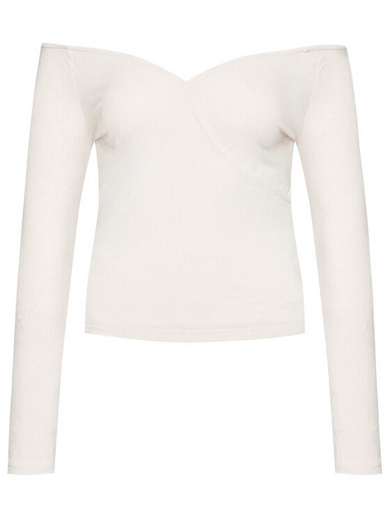 Guess Guess Majica Sonay W1RP14 KAER2 Bež Slim Fit