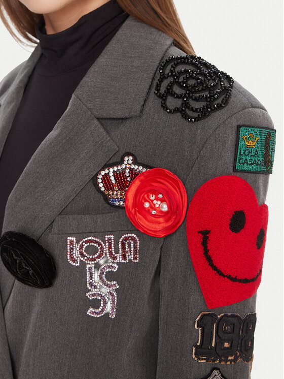 LOLA CASADEMUNT LOLA CASADEMUNT Піджак LF2502015 Сірий Oversize
