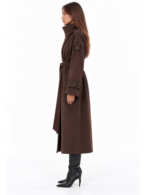 Agatha Studio Agatha Studio Płaszcz przejściowy A26ZS-7X-K01 Brązowy Oversize