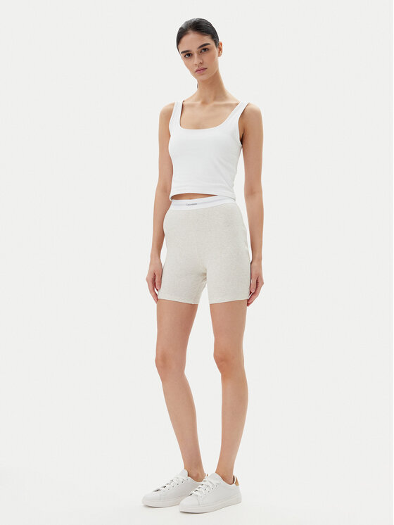 Calvin Klein Underwear Calvin Klein Underwear Rövid pizsama nadrág 000QS7216E Bézs Slim Fit