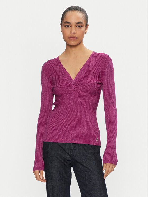 Artigli Artigli Sweater ACMA000110 Rózsaszín Slim Fit