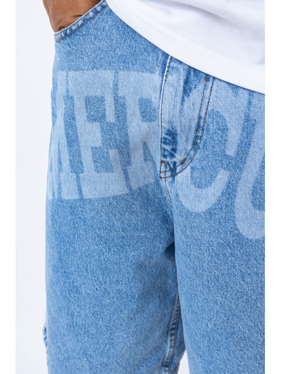 Mercur Mercur Szorty jeansowe Loose Box Niebieski Baggy Fit