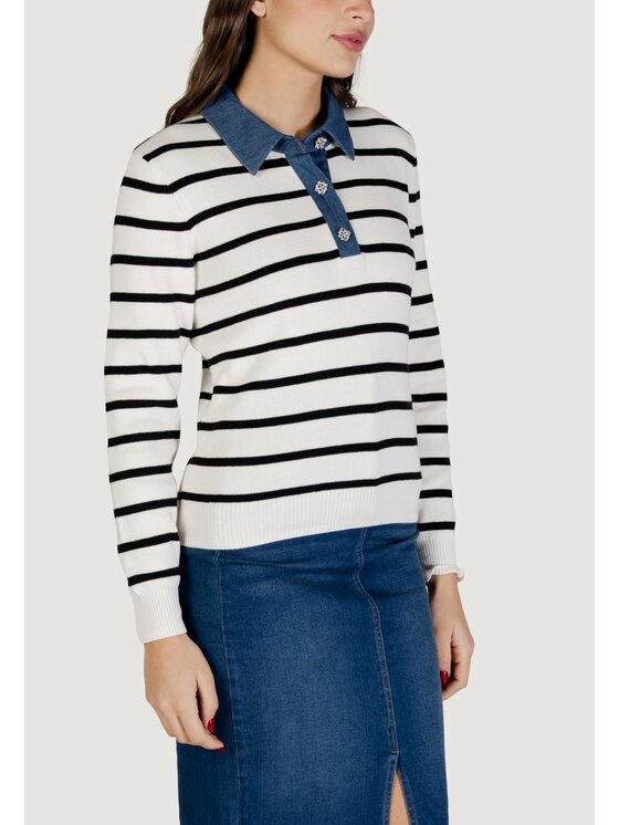 Morgan De Toi Morgan De Toi Maglione 261-MATHIS Beige Casual Fit