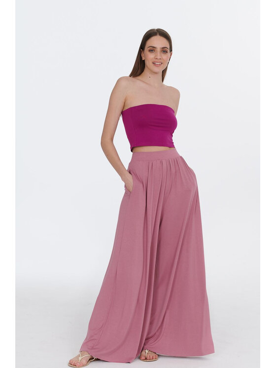 NAOKO NAOKO Top Infinity Magenta Love Różowy Regular Fit