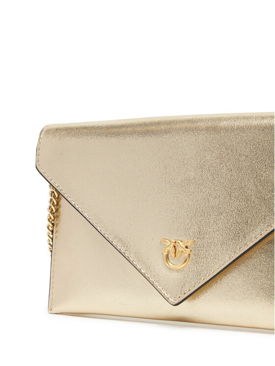PINKO PINKO Torbica Flat Purse Mini AI 25-26 PCPL 105347 A2O9 Zlatna