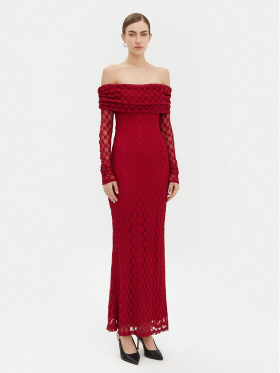 Bardot Bardot Rochie de seară 59776DB Roșu Regular Fit