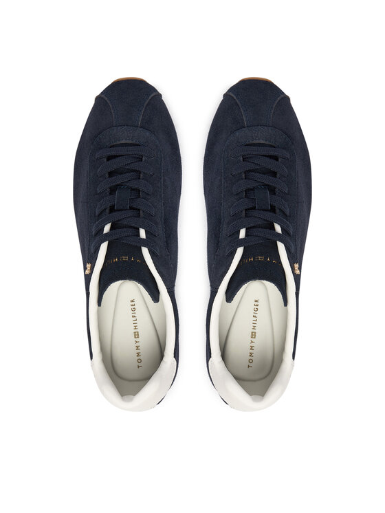 Tommy Hilfiger Tommy Hilfiger Sneakers Th Bella Low Runner Suede FW0FW09189 Bleumarin