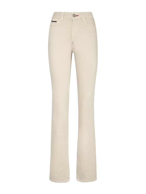 PHILIPP PLEIN PHILIPP PLEIN Jeansy 1863 Beżowy Flare Fit