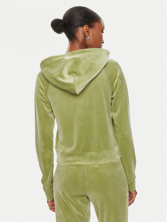 Juicy Couture Juicy Couture Світшот Madison JCWAS23329 Зелений Slim Fit