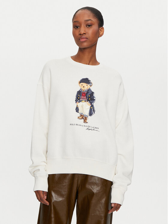 Polo Ralph Lauren Mikina 211947947001 Biela Relaxed Fit