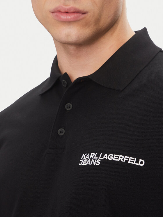 KARL LAGERFELD KARL LAGERFELD Polo A2M17094 Crna Regular Fit
