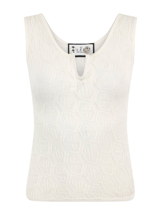 PHILIPP PLEIN PHILIPP PLEIN Tank top 29197 Biały Skin Tight Fit