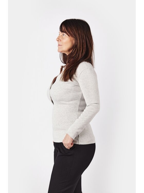 MANDRAGORA MANDRAGORA Blusa snappy Grigio Regular Fit