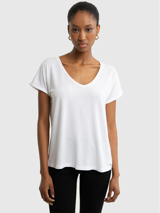BIG STAR BIG STAR T-Shirt VALERIA Biały Basic Fit