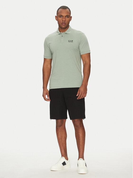 EA7 Emporio Armani EA7 Emporio Armani Polo 8NPF14 PJVQZ U9024 Zielony Regular Fit