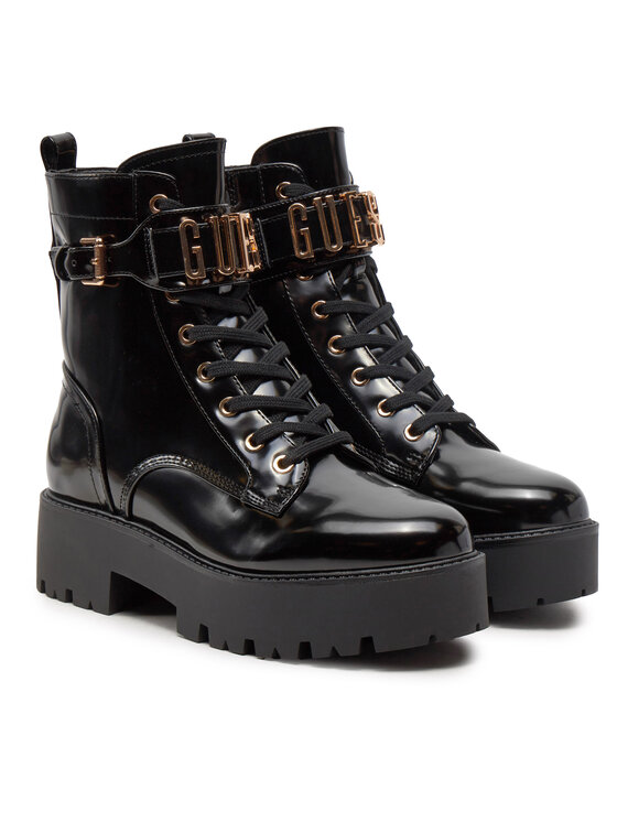 Guess Guess Čizme Vaires FLTSOM PAT10 Crna