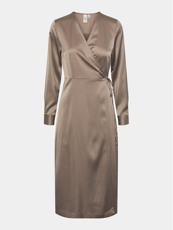 YAS YAS Sukienka codzienna Pella 26030740 Beżowy Regular Fit