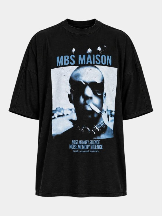MADE BY SOCIETY MADE BY SOCIETY T-Shirt NOESIS - T17463 Czarny Basic Fit