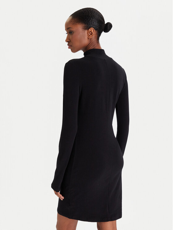 Guess Guess Kleid für den Alltag V5BK04 KCBF1 Schwarz Slim Fit