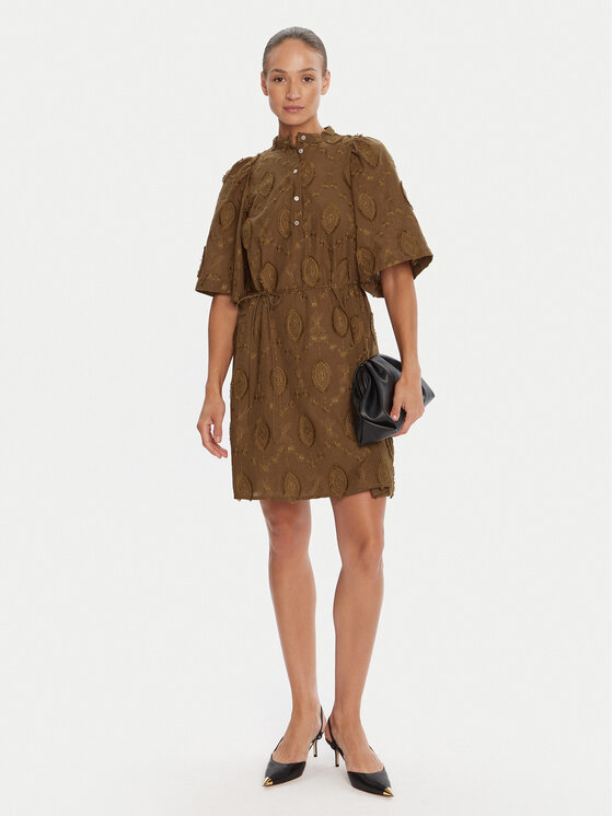 Bruuns Bazaar Bruuns Bazaar Φόρεμα πουκάμισο Canterbury Imilia BBW4504 Καφέ Straight Fit