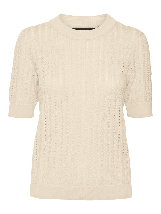 Vero Moda Vero Moda Pulover Morena 10321893 Bej Slim Fit